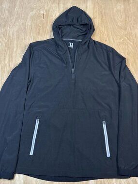 Vuori Hoodie Mens Medium M Black Ponto Lightweight Performance Stretch V516